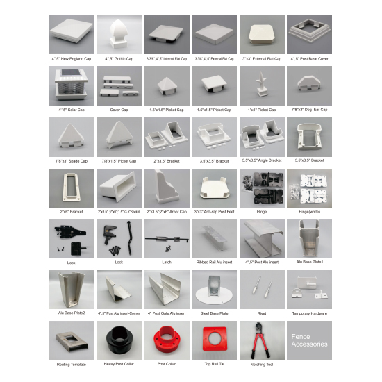 อุปกรณ์เสริม PVC Fence Panels